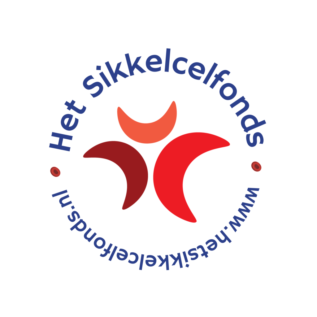 Logo het Sikkelcelfonds rond kleur -transparant